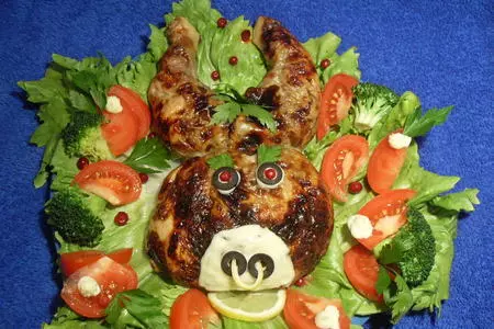 Фаршированная курица: шаг 11