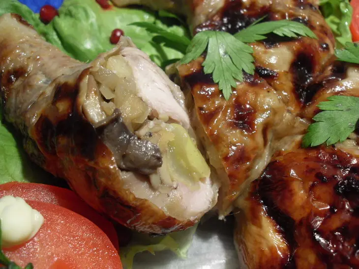 Фаршированная курица: шаг 12