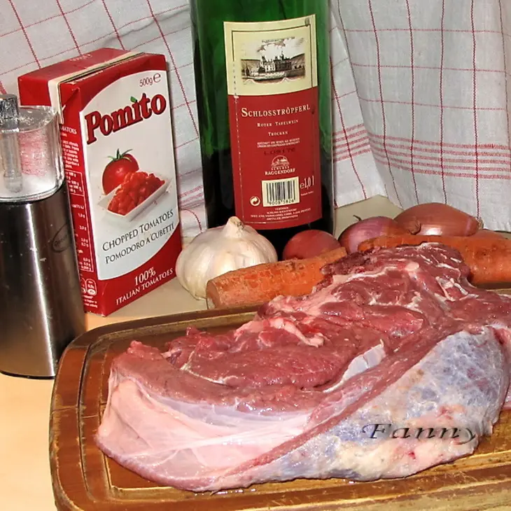 Запеченная говяжья грудинка: шаг 1