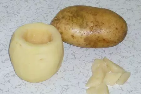 Рыбный бочонок с грибами: шаг 3