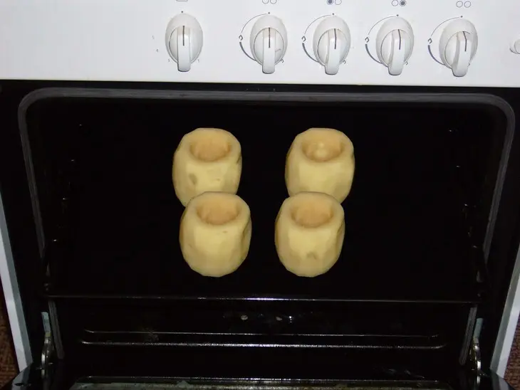 Рыбный бочонок с грибами: шаг 7