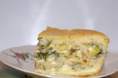 Пирог с рыбой и колбасным сыром: шаг 6