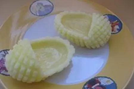 "лапти" из картофеля с грибочками и баклажанами: шаг 3