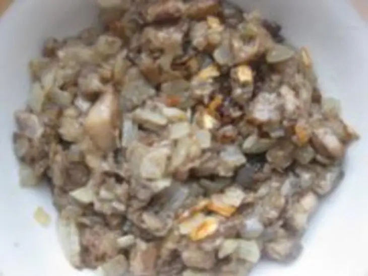 "лапти" из картофеля с грибочками и баклажанами: шаг 6