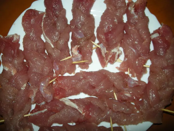 Мясо "косичка": шаг 2