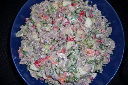 Мясной салатик: шаг 6