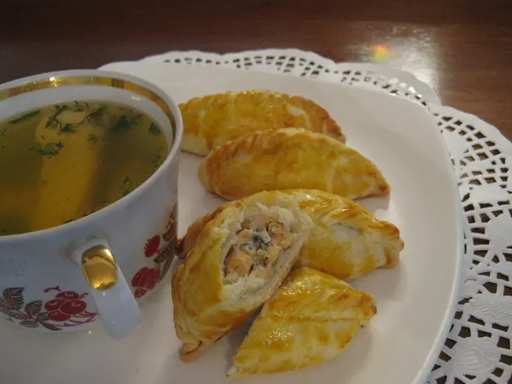 Кибинай с рыбой.: шаг 7