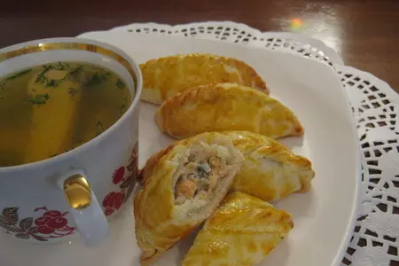 Кибинай с рыбой.: шаг 7