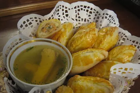 Кибинай с рыбой.: шаг 8