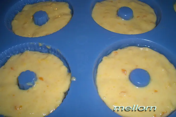 Мандариновые кексы в шоколадной глазури: шаг 6