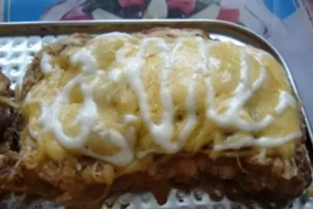 Битки с грибами и сыром: шаг 7