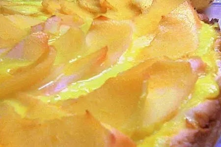 Пирог с заварным кремом, айвой и грушей для тех, кому не хватает «солнца».: шаг 9