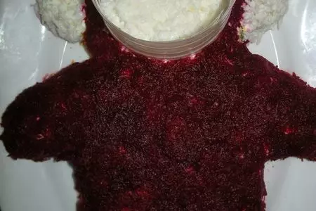 Салат "робот" из куриной печени со свеклой: шаг 5