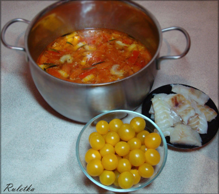 Средиземноморский рыбный суп.: шаг 9