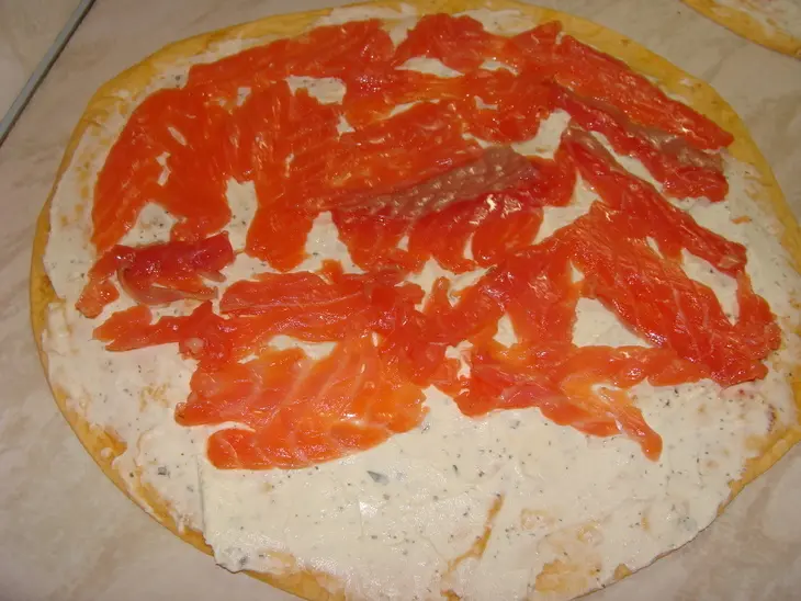 Ролы из мексиканских, сырных tortillas: шаг 3