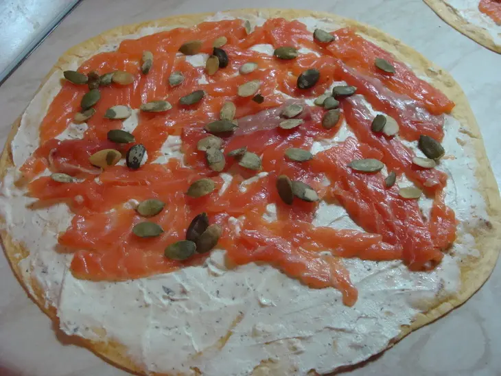 Ролы из мексиканских, сырных tortillas: шаг 4