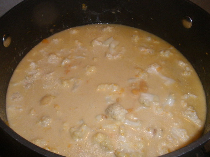 Суп-пюре из цветной капусты и сладкого картофеля: шаг 4