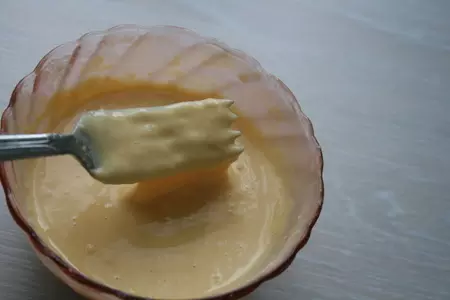Оладьи из куриной печени и лука-порей на гречневой подушке: шаг 2
