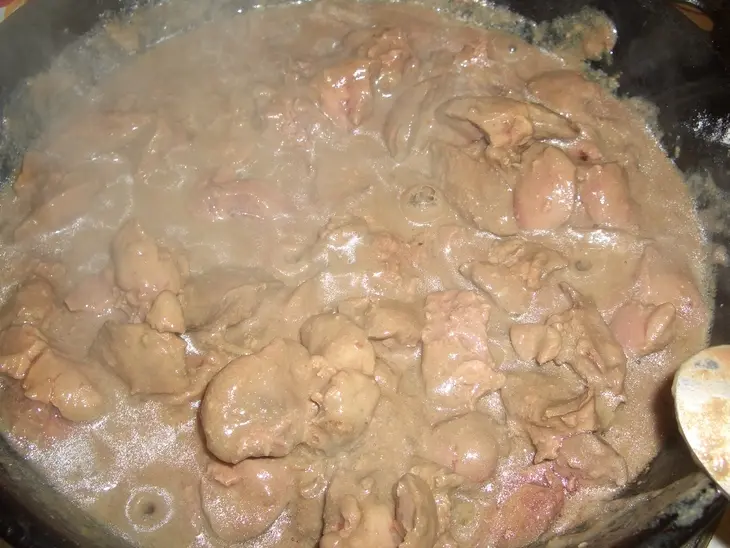 Запеканка из макарон,сыра и печени: шаг 4