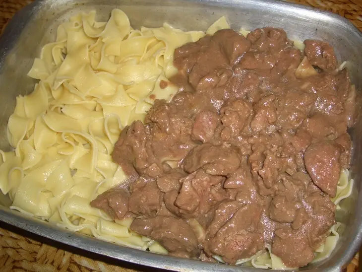 Запеканка из макарон,сыра и печени: шаг 5