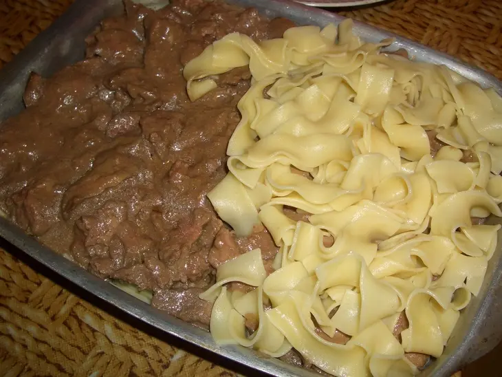 Запеканка из макарон,сыра и печени: шаг 6