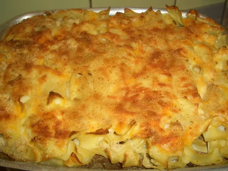 Запеканка из макарон,сыра и печени: шаг 9