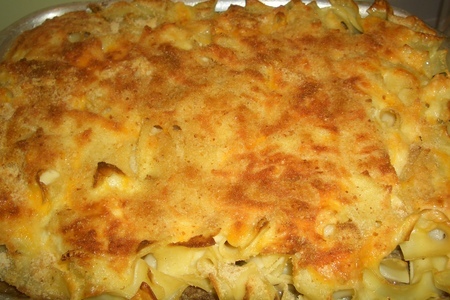 Запеканка из макарон,сыра и печени: шаг 9