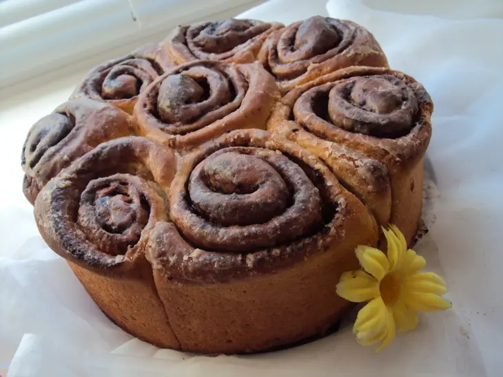 Булочки "каппучино" (cappuccino cinnamon rolls): шаг 9