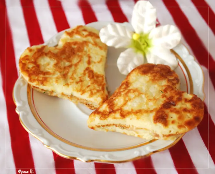 Оладьи с сыром для любимых: шаг 5