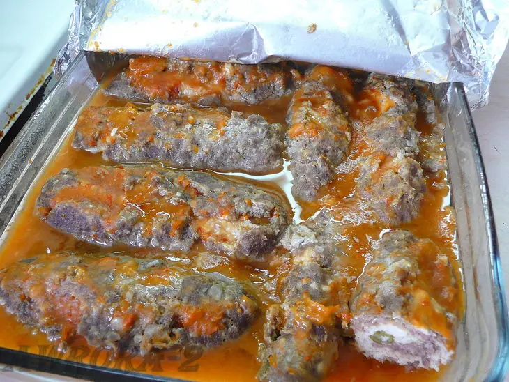 Мясные пальчики " глаз орла": шаг 6