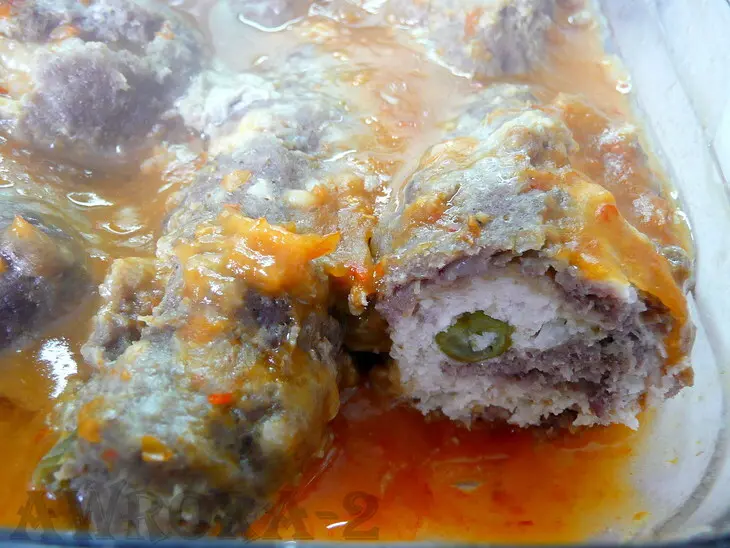Мясные пальчики " глаз орла": шаг 8