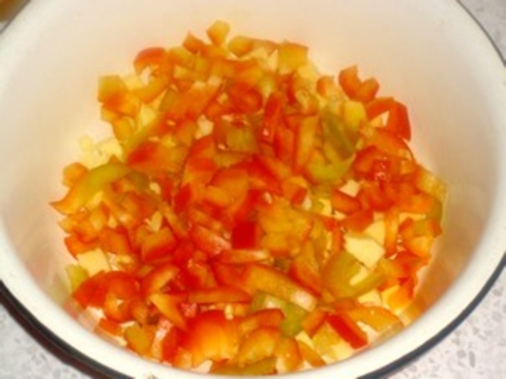 Грибной салат с апельсинами: шаг 3