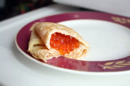 Блинчики"царские"(на сливках): шаг 5