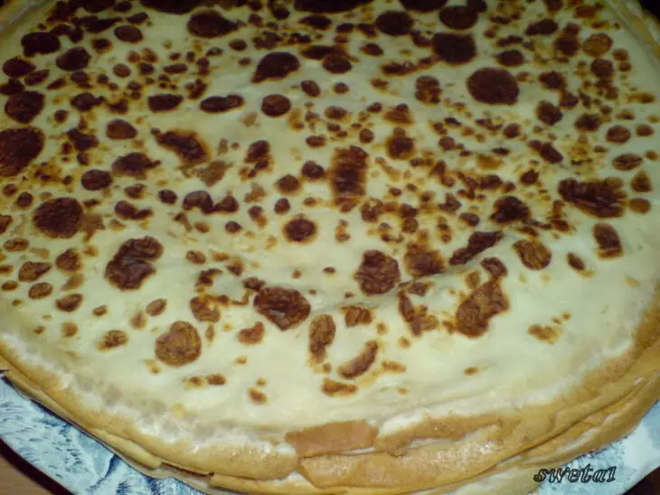 Блинчики французские (crepes ) с карамелизированными ананасами и фисташками(день пятый...): шаг 1