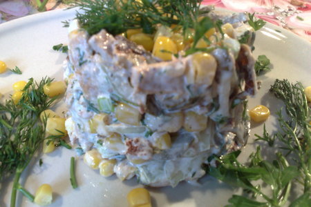 Салат  из тунца (весенние мимозы): шаг 3