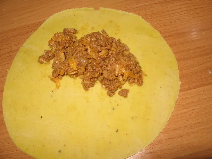 Чимичанга с мясом: шаг 4