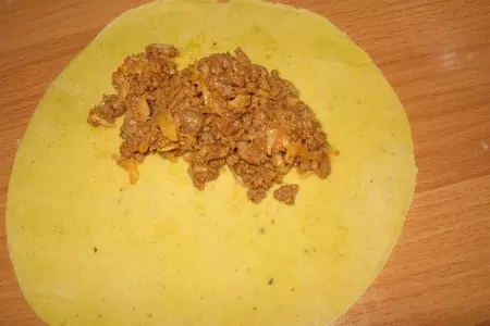 Чимичанга с мясом: шаг 4