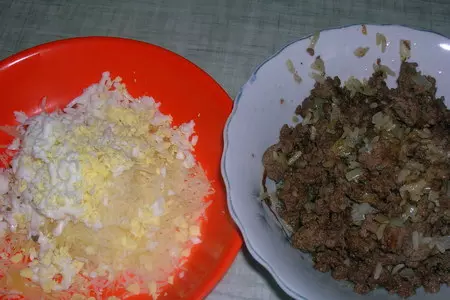 Брики с мясом и сыром: шаг 2