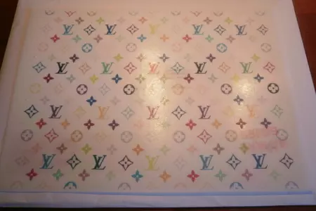Шоколадный масляный бисквит+ торт-сумка  louis vuitton: шаг 23