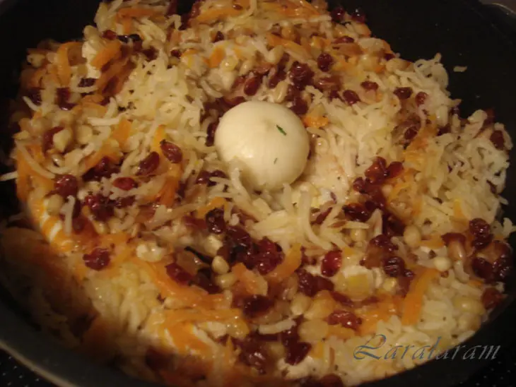 Фальшивый плов (с курицей, ягодами и орехами): шаг 13