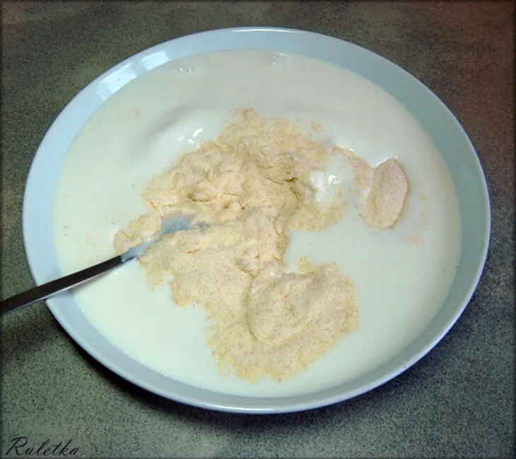 Манник с грецкими орехами и апельсиновым сиропом.: шаг 5