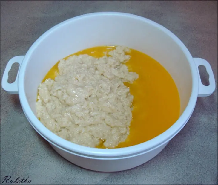 Манник с грецкими орехами и апельсиновым сиропом.: шаг 7