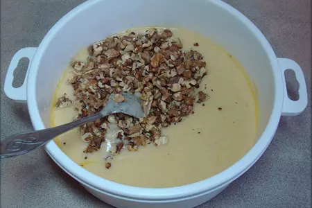 Манник с грецкими орехами и апельсиновым сиропом.: шаг 8