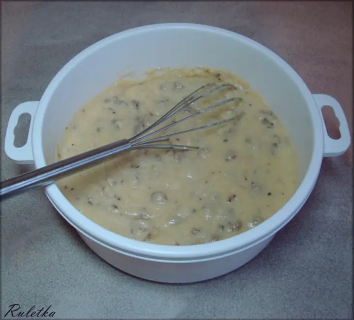 Манник с грецкими орехами и апельсиновым сиропом.: шаг 9
