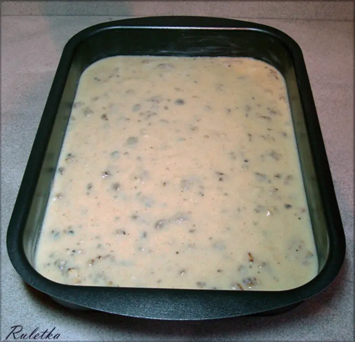 Манник с грецкими орехами и апельсиновым сиропом.: шаг 10