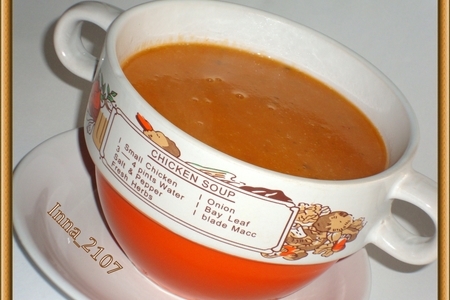 Суп - пюре из красной чечевицы  -  102 вариант: шаг 6
