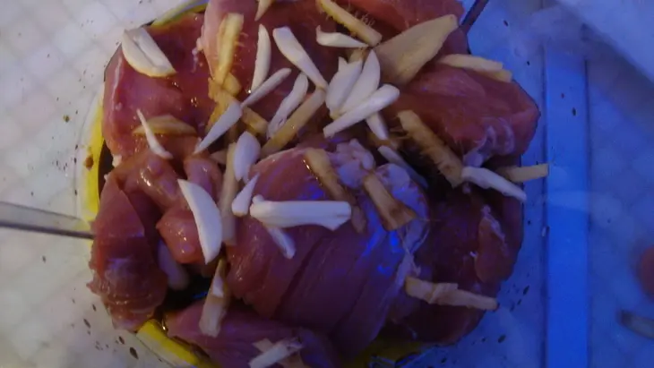 Вырезка с рисовой лапшой и овощами: шаг 2