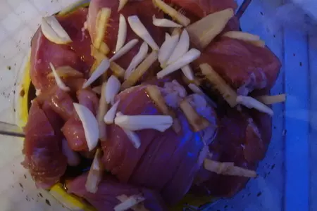 Вырезка с рисовой лапшой и овощами: шаг 2