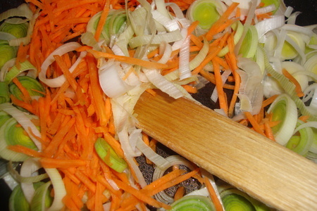 Вырезка с рисовой лапшой и овощами: шаг 5