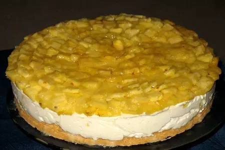 Ананасово-кокосовый творожный торт "pina colada": шаг 19
